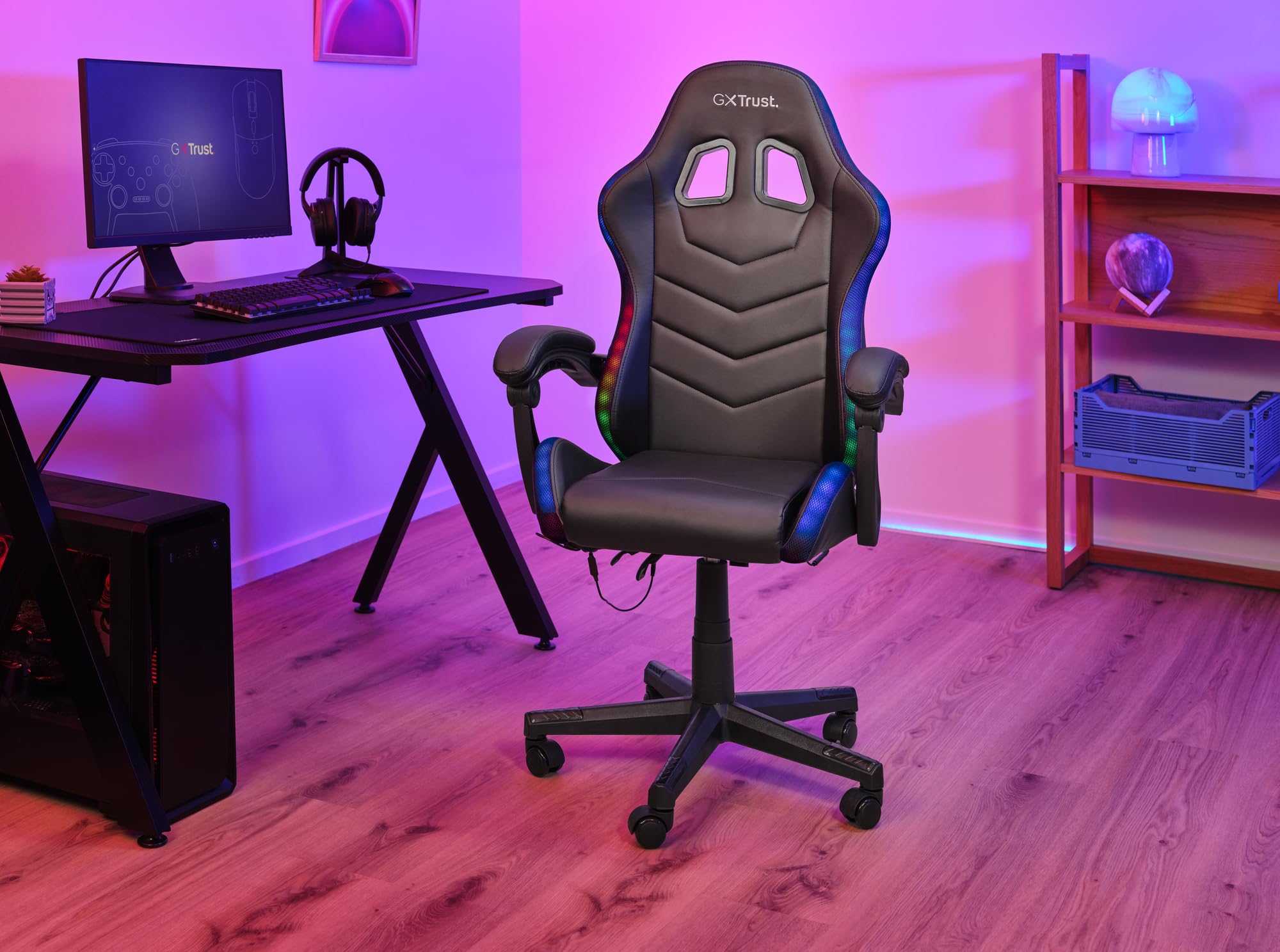 trust-gxt-704-roniq-chaise-gaming-rgb-led-178-couleurs-et-effets-accoudoirs-remb image 2