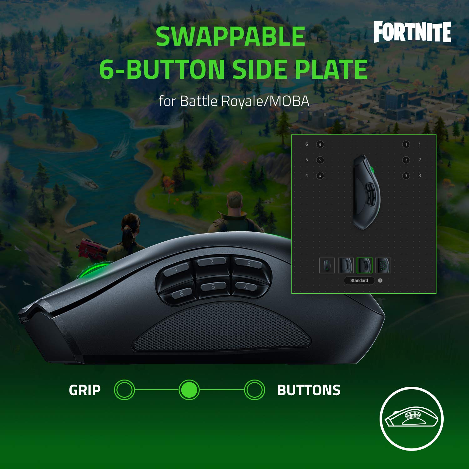 razer-naga-pro-souris-gaming-sans-fil-modulaire-panneaux-lat-raux-interchangeabl image 4