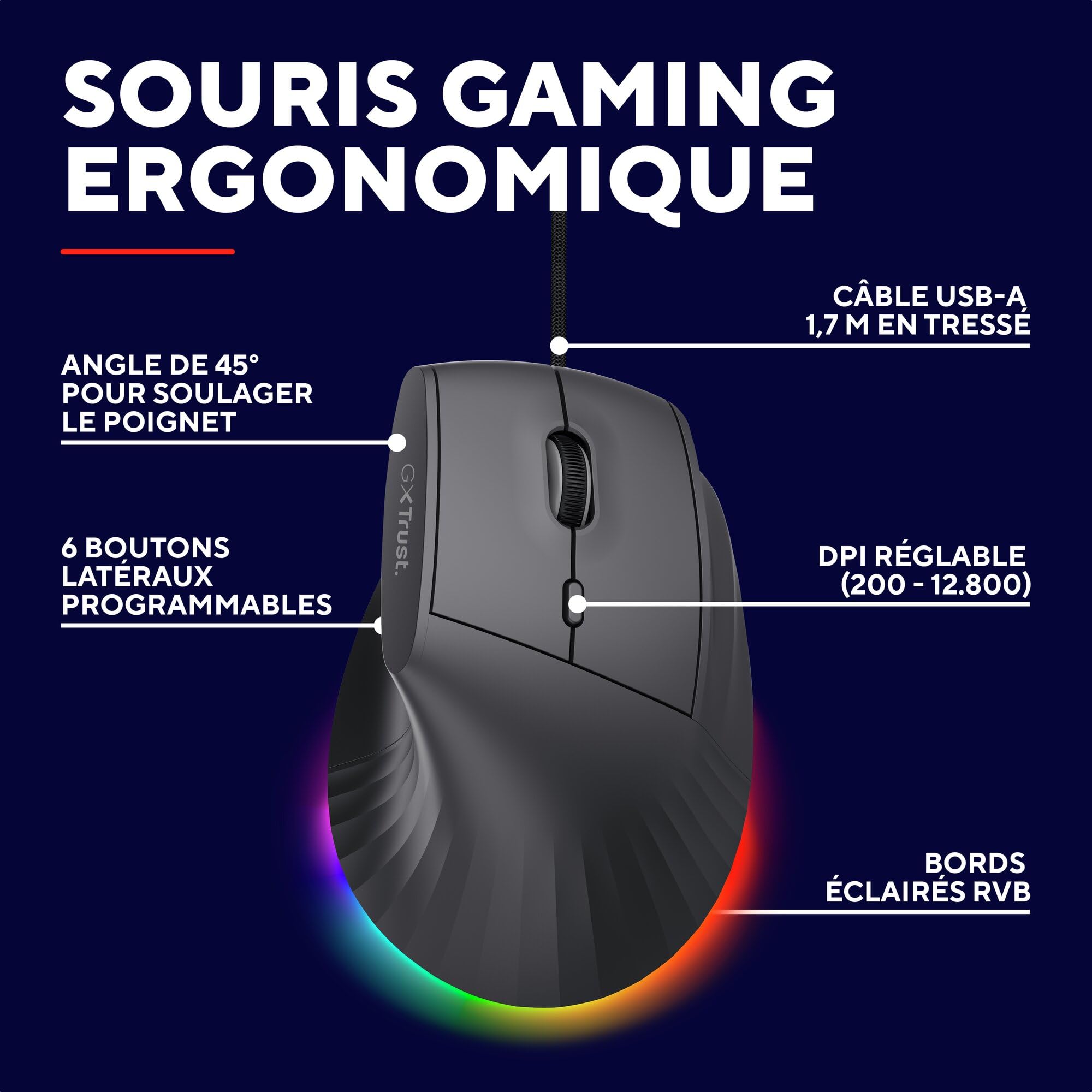 trust-gxt-145-rexxa-souris-gamer-verticale-filaire-12-800-dpi-10-boutons-program image 2