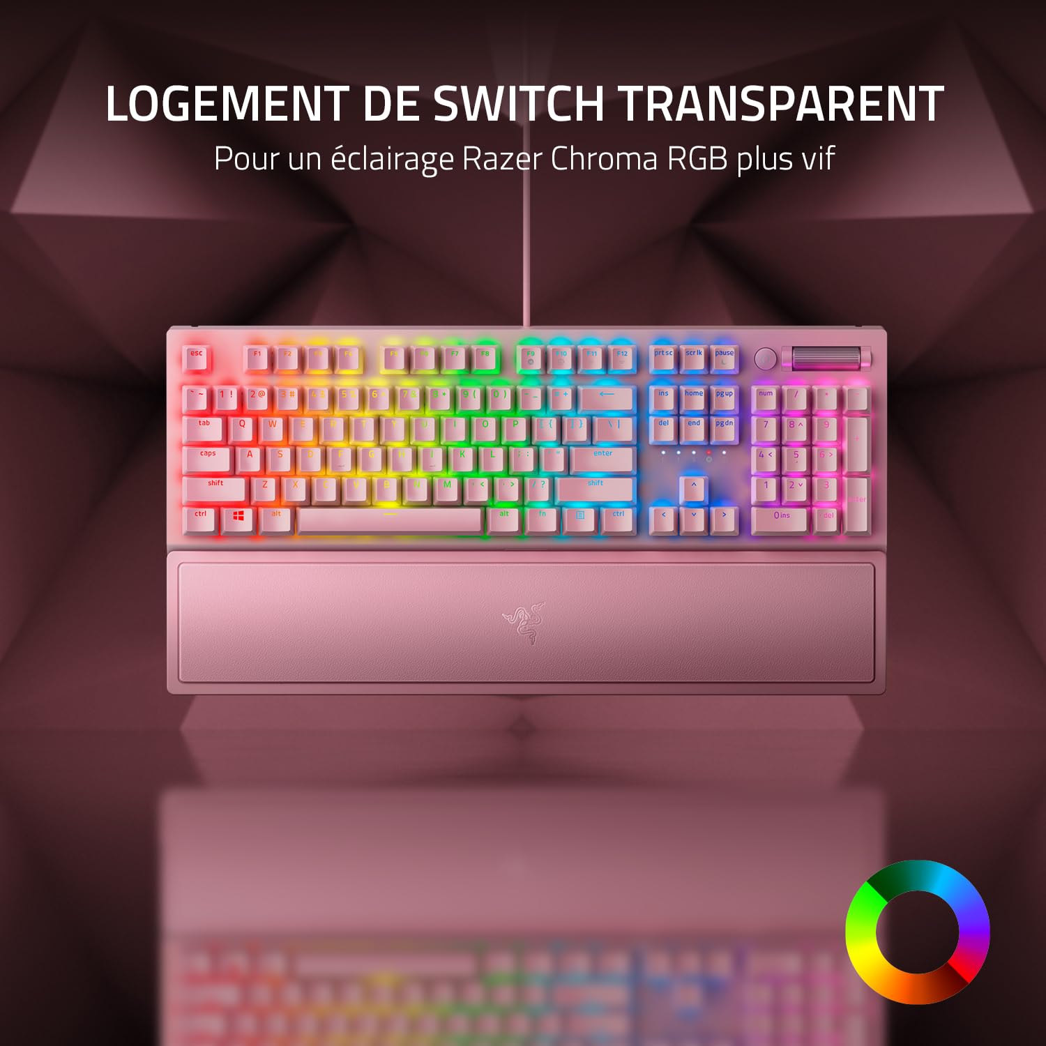 razer-blackwidow-v3-us-rose-quartz-clavier-gamer-m-canique-avec-switches-razer-g image 3