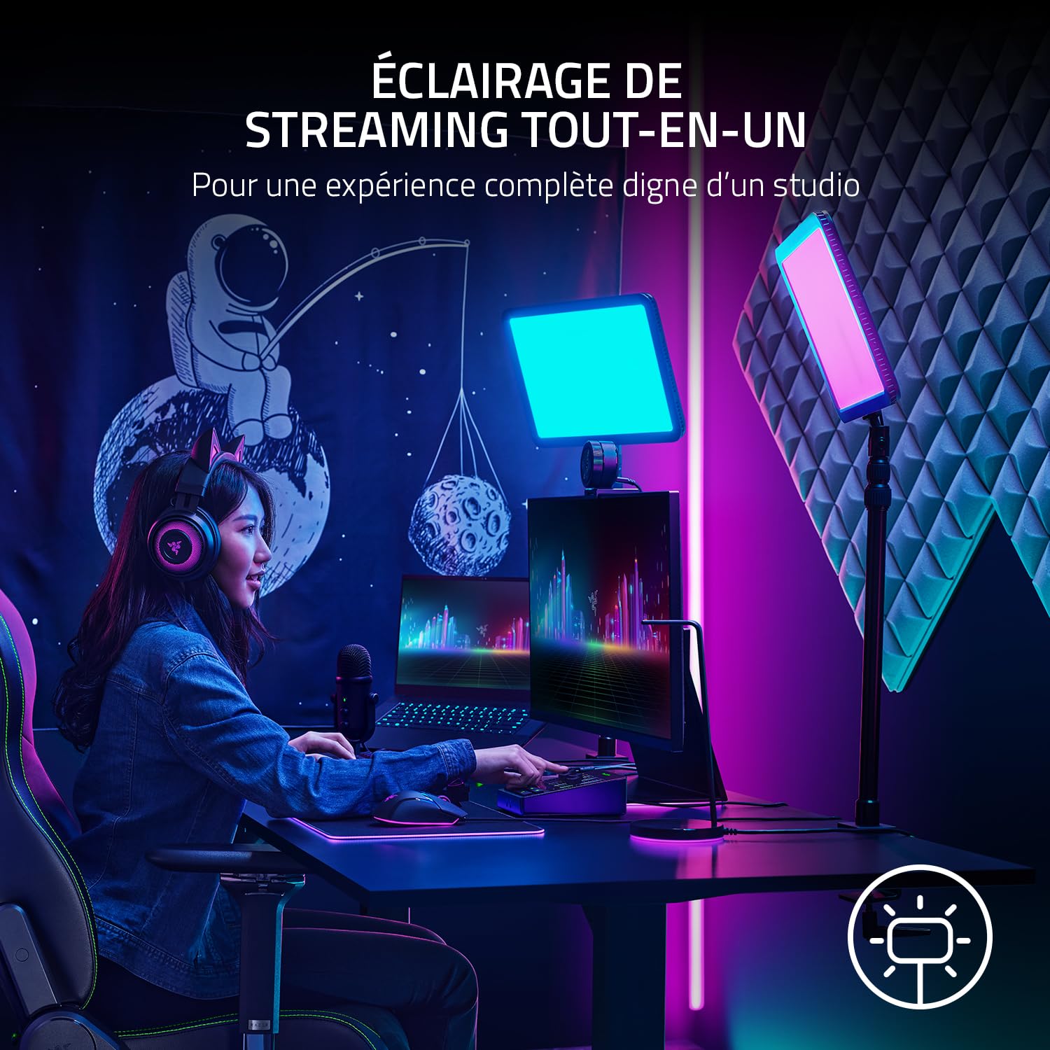 razer-key-light-chroma-panneau-d-clairage-rgb-professionnel-pour-streaming-2900- image 2