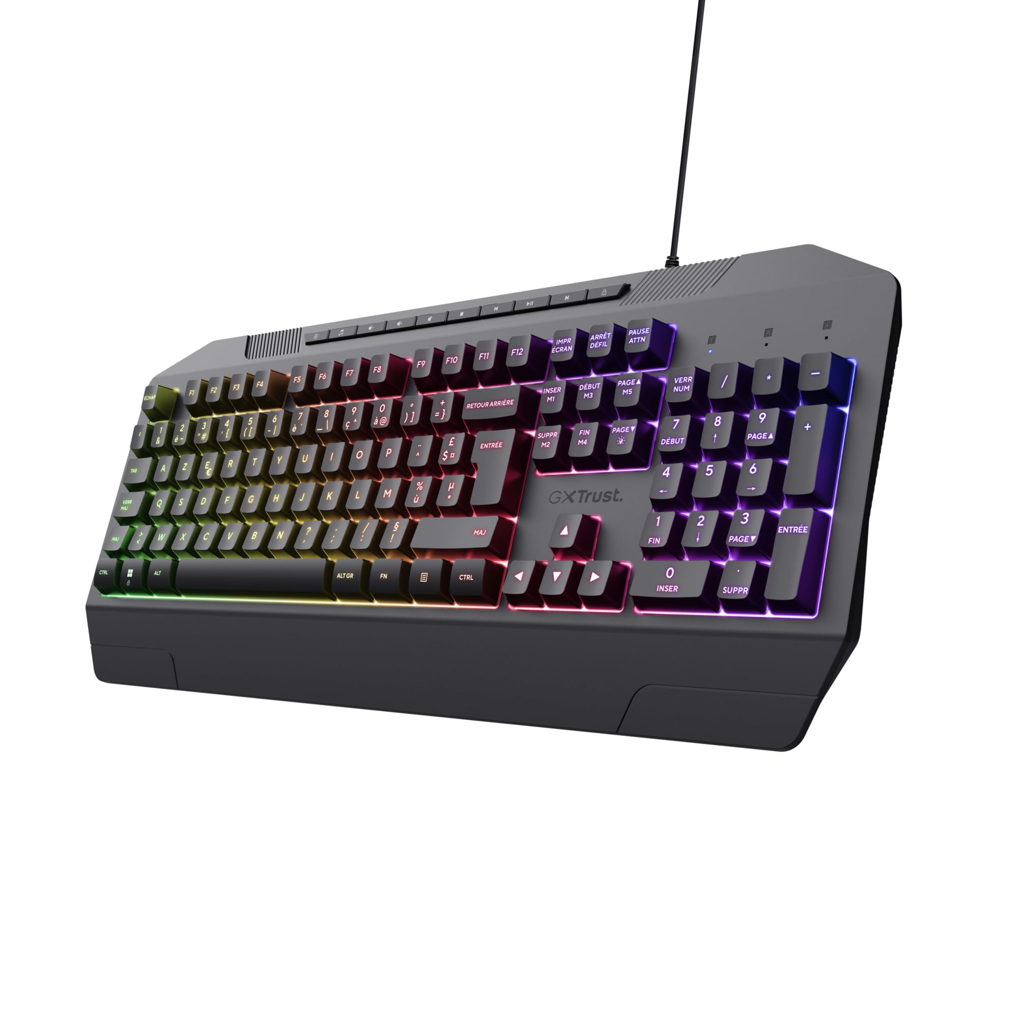 trust-gxt-836-evocx-clavier-gaming-azerty-filaire-rgb-membrane-silencieuse-78-pl image 1