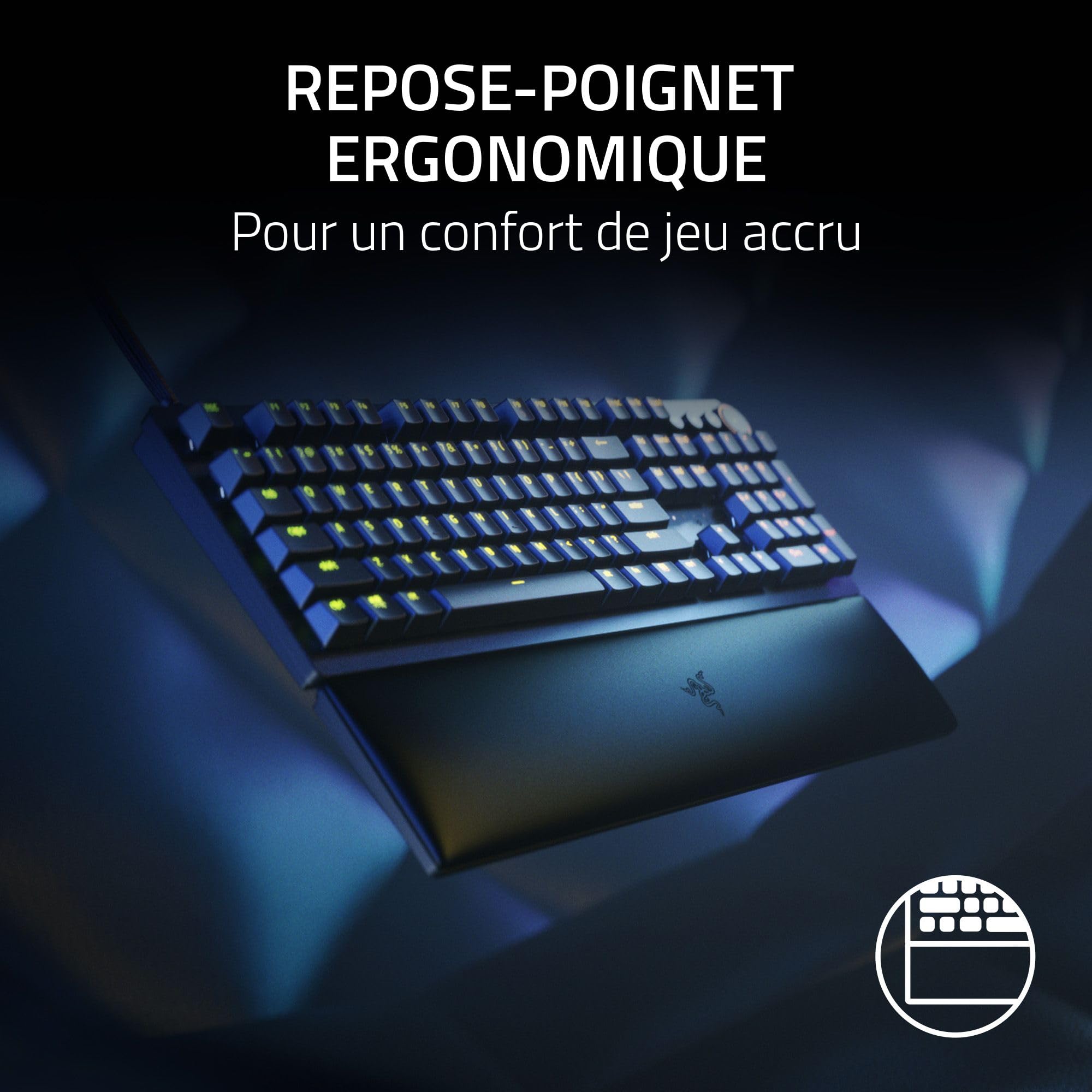 razer-huntsman-v2-switches-violets-clavier-gamer-optique-clicky-azerty-avec-touc image 7