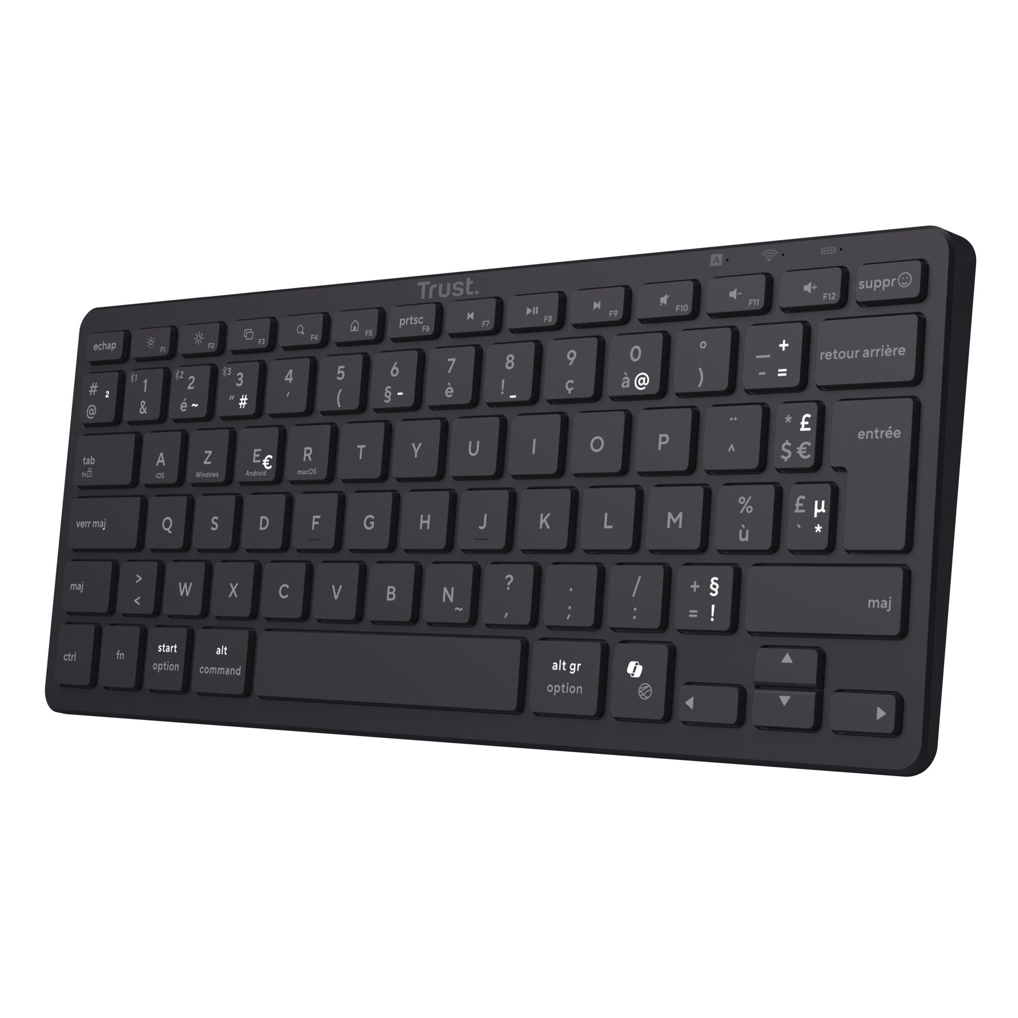 trust-vira-clavier-sans-fil-bluetooth-azerty-fran-ais-rechargeable-multi-apparei image 1