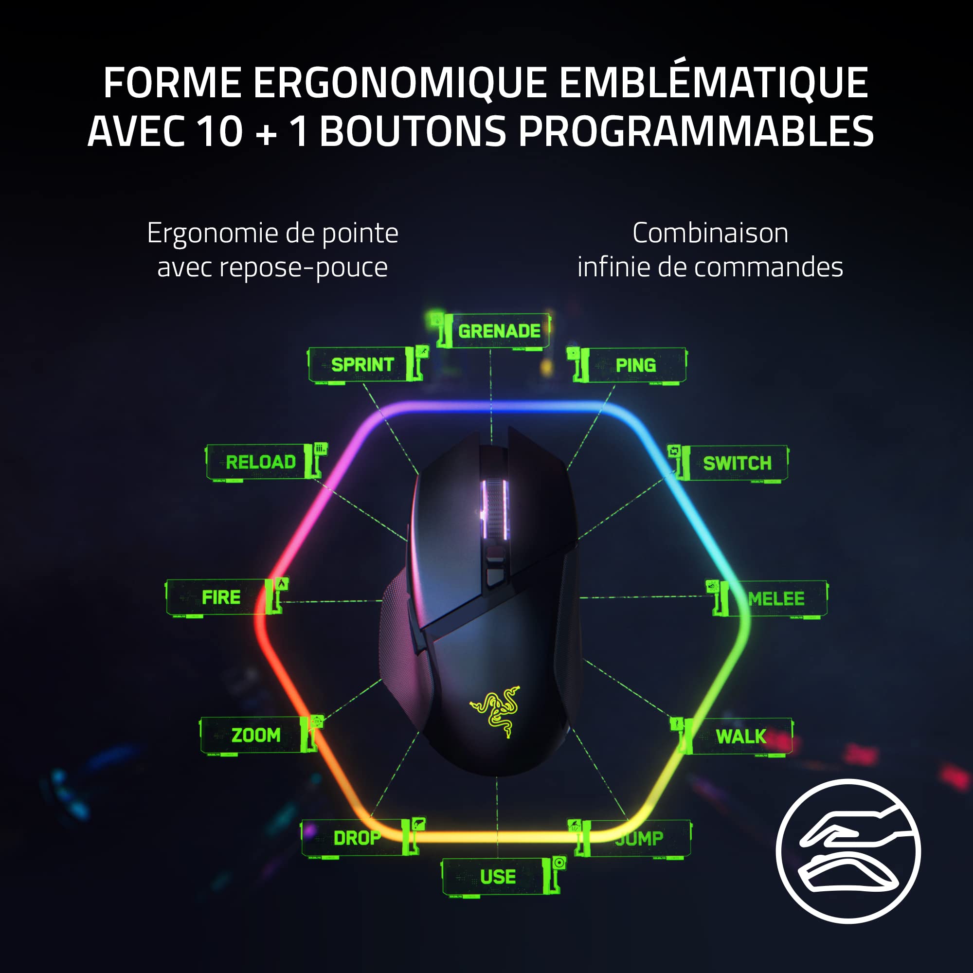 razer-basilisk-v3-pro-souris-gaming-sans-fil-capteur-focus-pro-30k-molette-hyper image 6