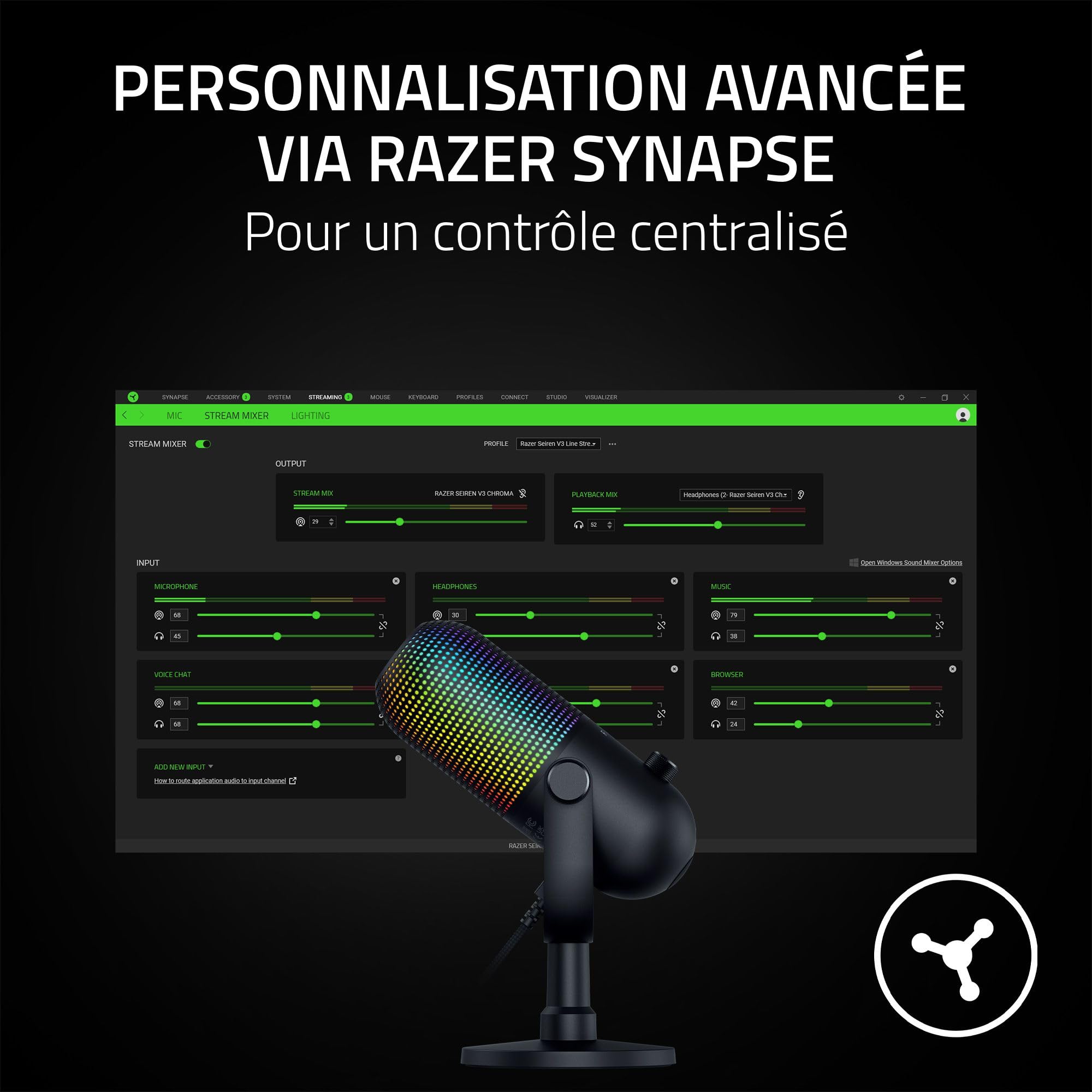 razer-seiren-v3-chroma-microphone-usb-rgb-clairage-chroma-r-actif-au-stream-capt image 7