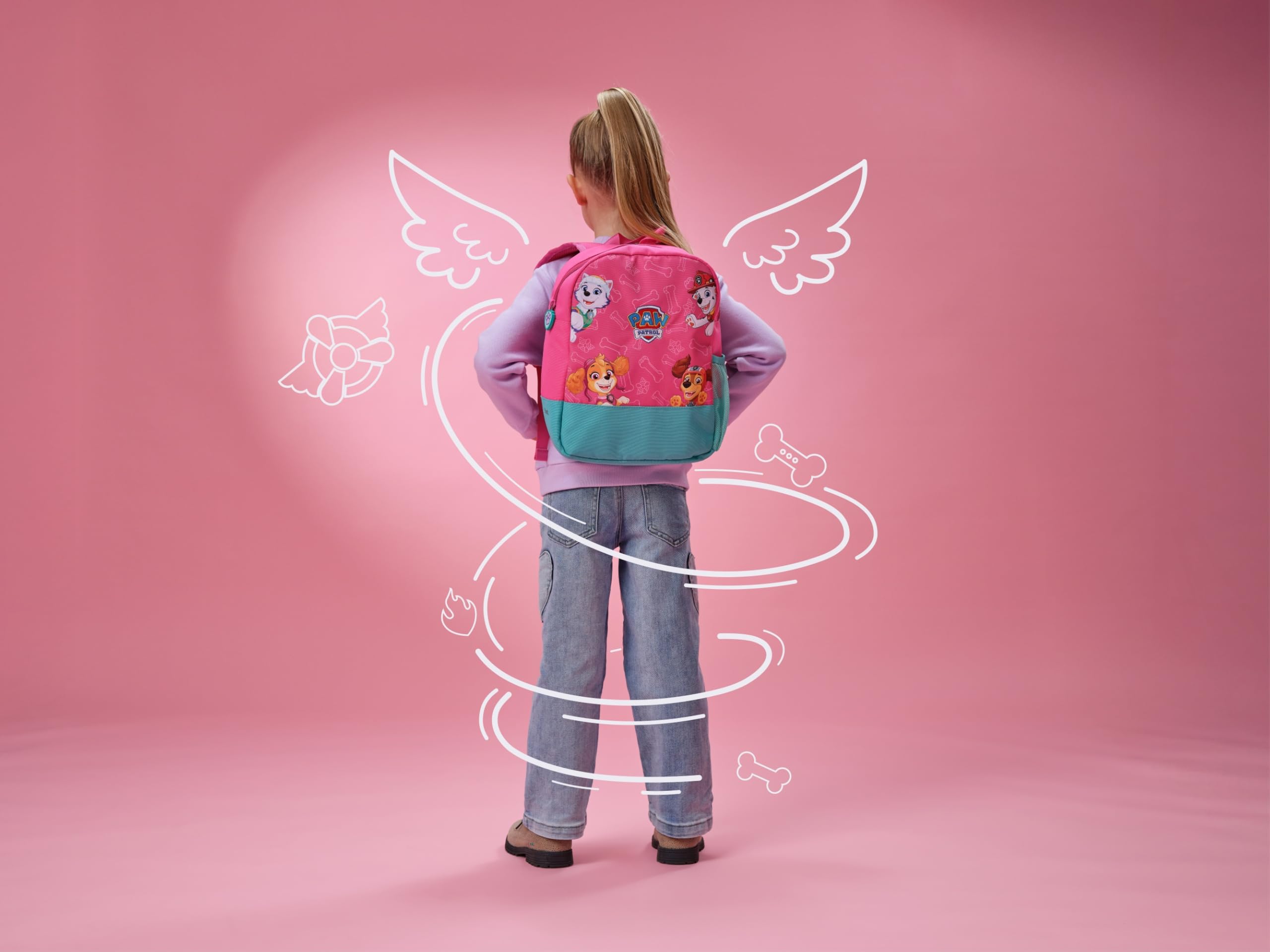 trust-vymo-sac-dos-enfant-pat-patrouille-paw-patrol-rose-compartiment-tablette-r image 6