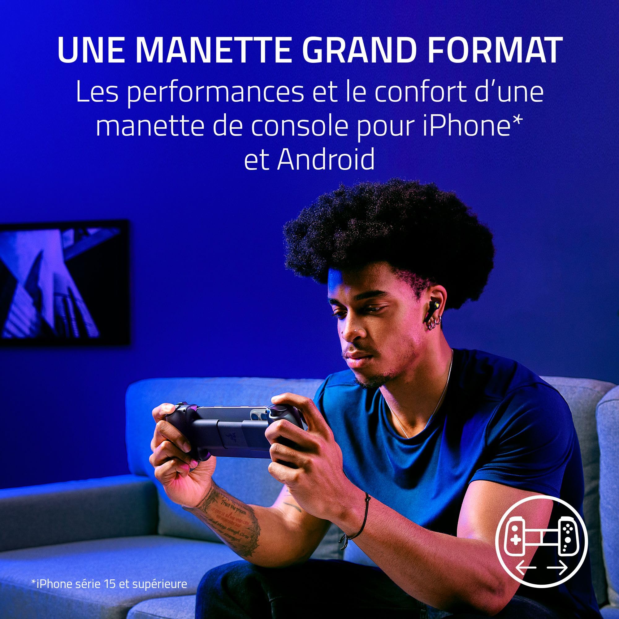 razer-kishi-v3-manette-mobile-pleine-taille-phantom-white-pour-iphone-et-android image 3