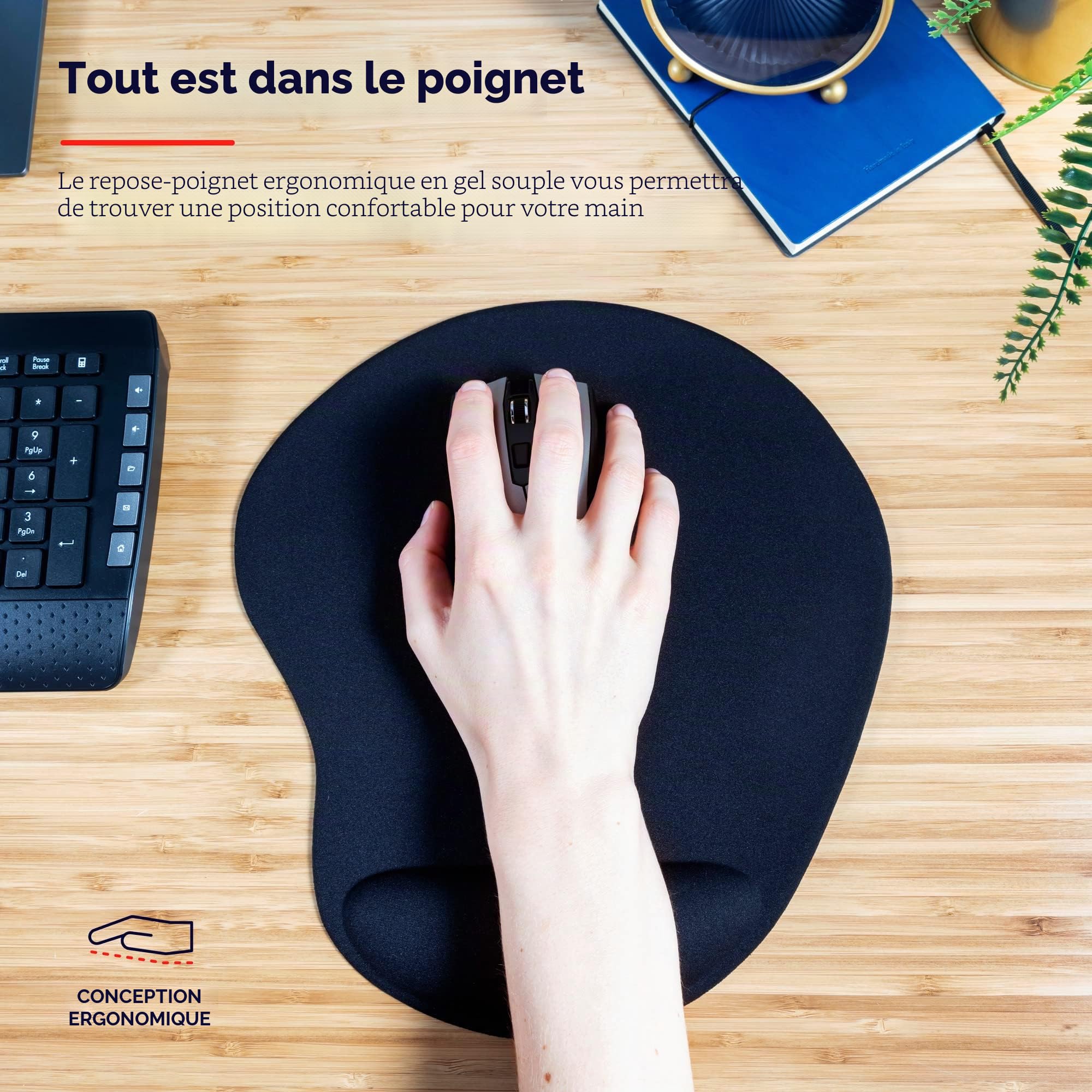 trust-bigfoot-xl-tapis-de-souris-ergonomique-avec-repose-poignet-en-gel-souple-2 image 2