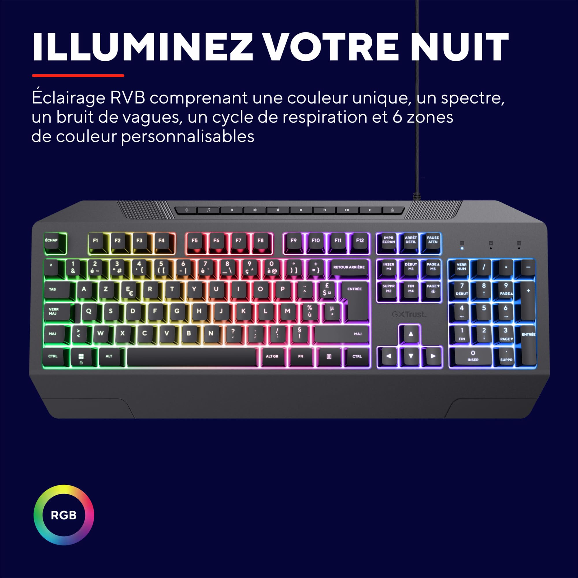 trust-gxt-836-evocx-clavier-gaming-azerty-filaire-rgb-membrane-silencieuse-78-pl image 4