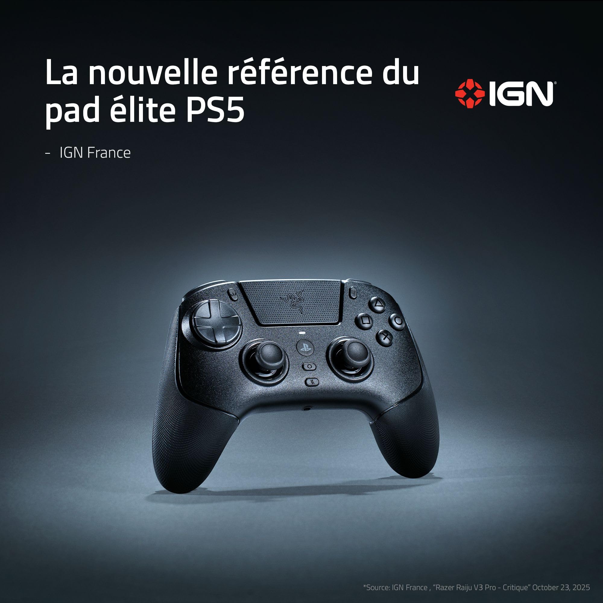razer-raiju-v3-pro-manette-sans-fil-e-sport-pour-ps5-et-pc-4-boutons-arri-re-amo image 2
