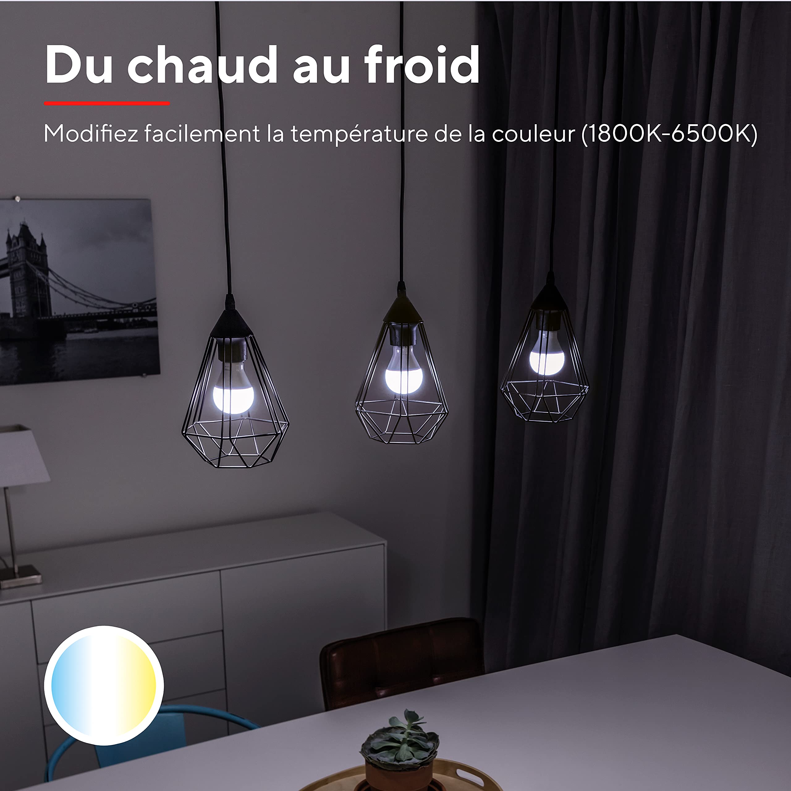 trust-e14-ampoule-connect-e-led-dimmable-blanche-lot-de-2-wifi-sans-hub-alexa-go image 2