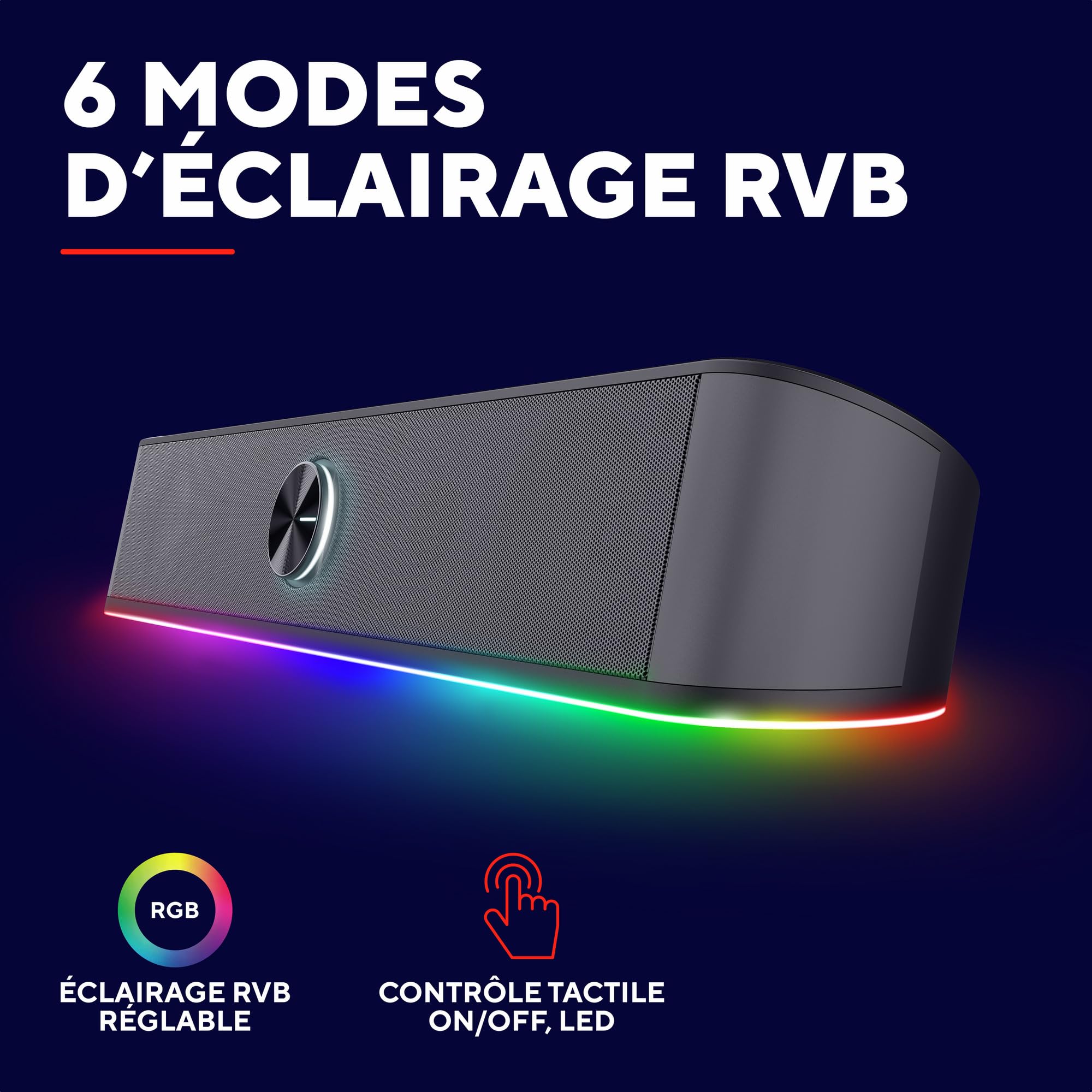 trust-gxt-rhox-barre-de-son-pc-rgb-12-w-6-w-rms-st-r-o-clairage-led-6-modes-jack image 4