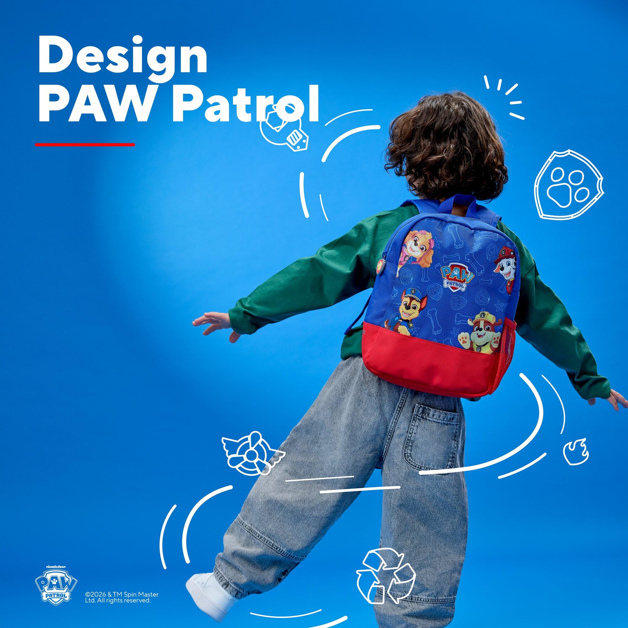 trust-vymo-pat-patrouille-sac-dos-enfant-maternelle-paw-patrol-compartiment-tabl image 3