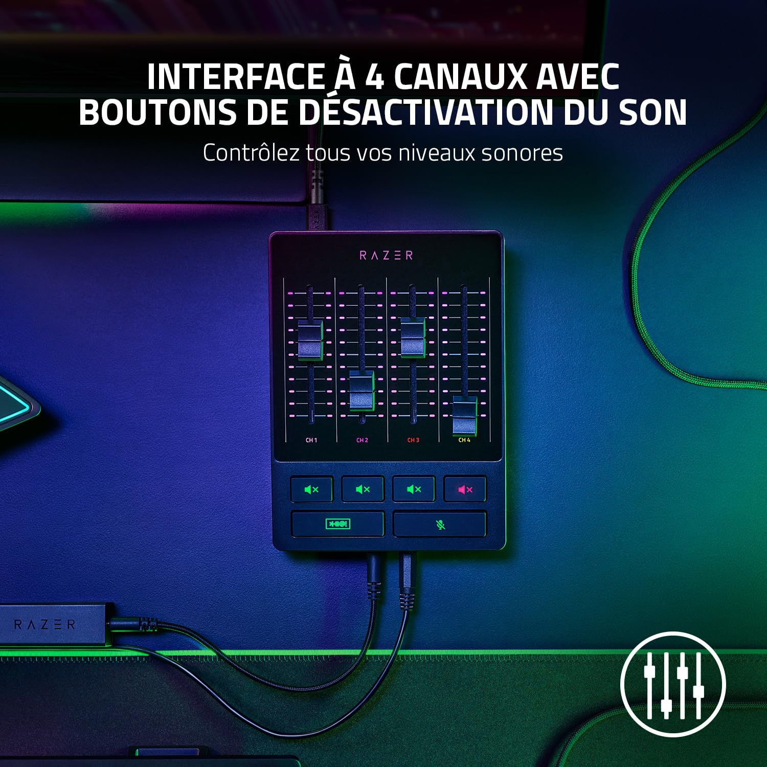 razer-audio-mixer-rz19-03860100-r3m1-mixeur-analogique-4-canaux-avec-entr-e-xlr- image 5