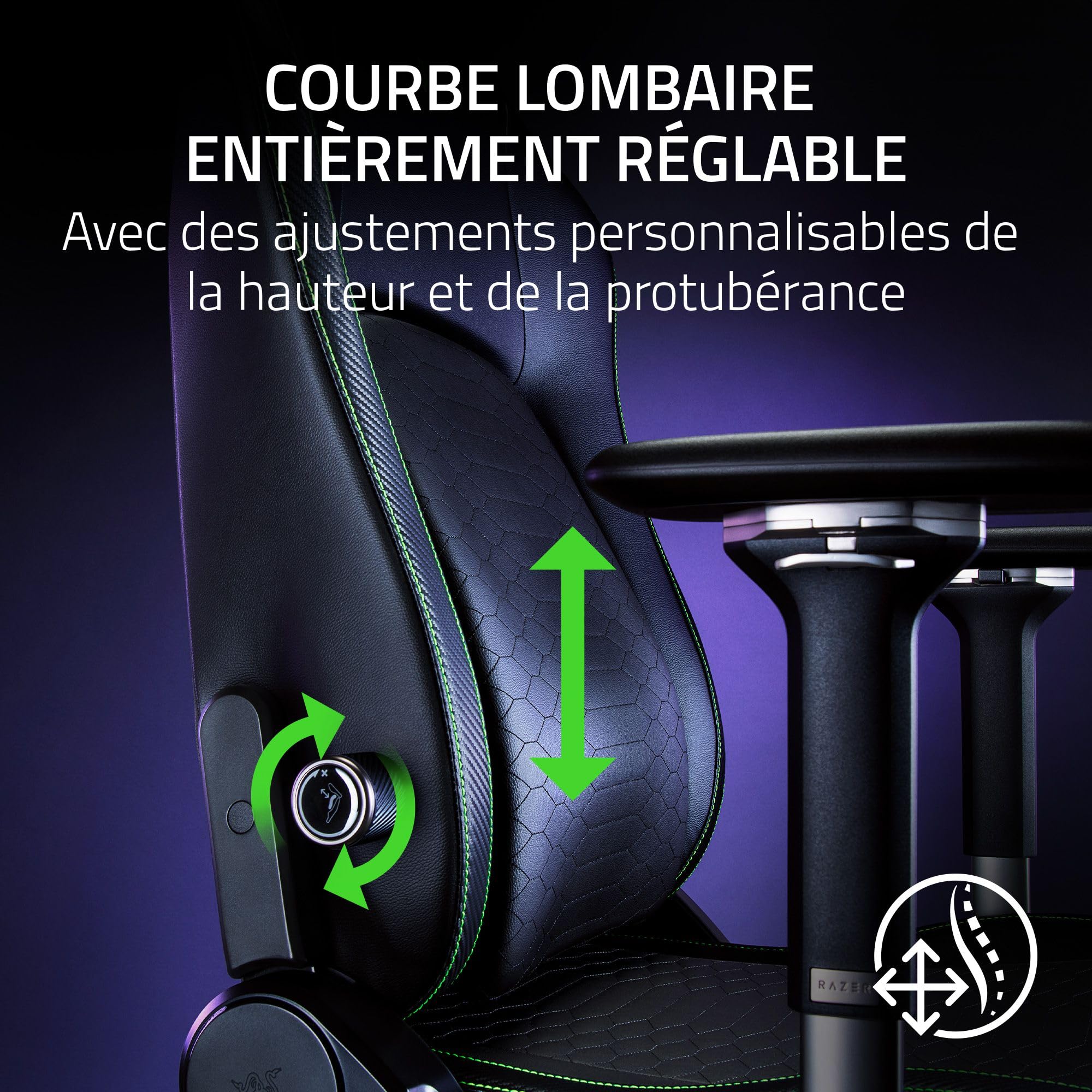 razer-iskur-v2-chaise-de-jeu-ergonomique-avec-support-lombaire-adaptatif-cuir-sy image 4