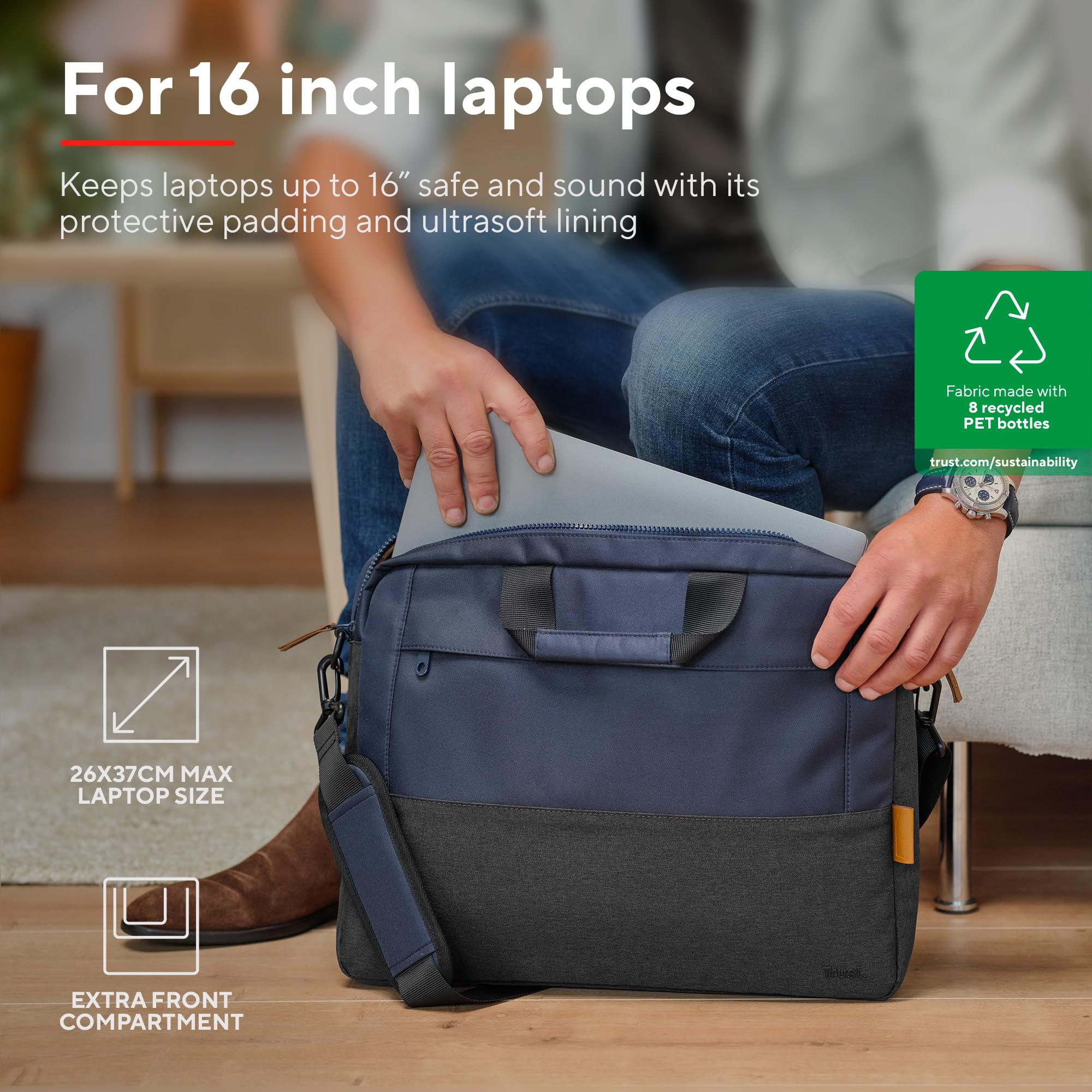 trust-lisboa-sacoche-pour-ordinateur-portable-16-pouces-avec-sangle-pour-chariot image 2
