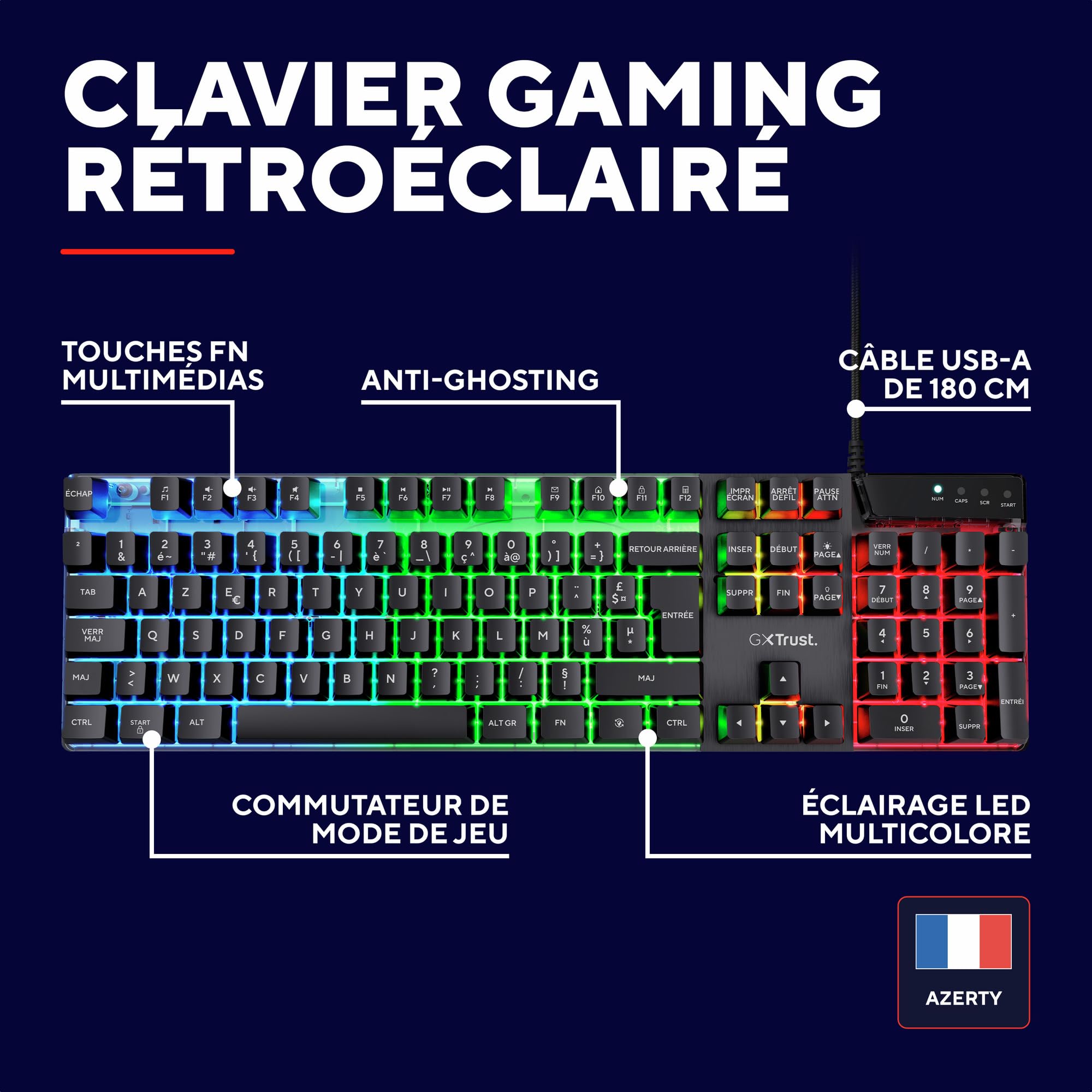 trust-gxt-835-azor-clavier-gaming-filaire-azerty-fran-ais-avec-clairage-led-arc- image 3