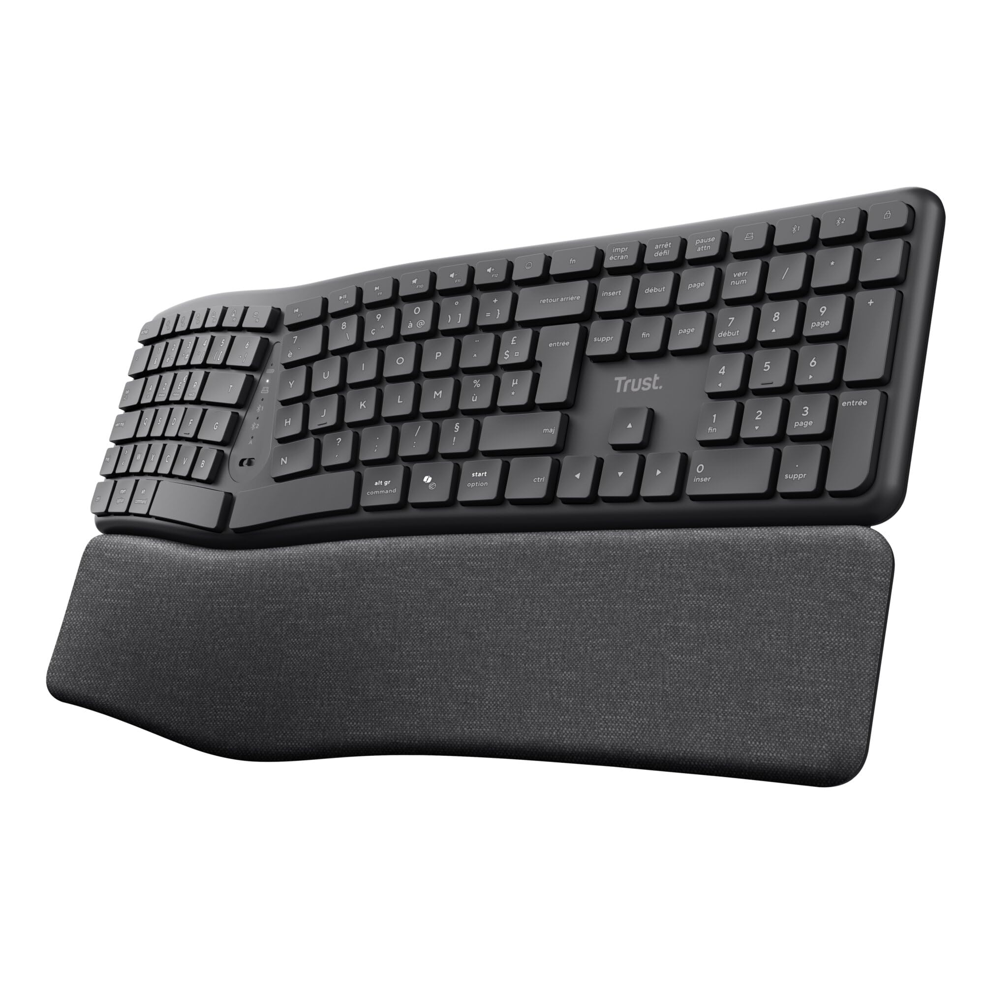trust-arvia-clavier-ergonomique-sans-fil-azerty-fran-ais-silencieux-bluetooth-2- image 1