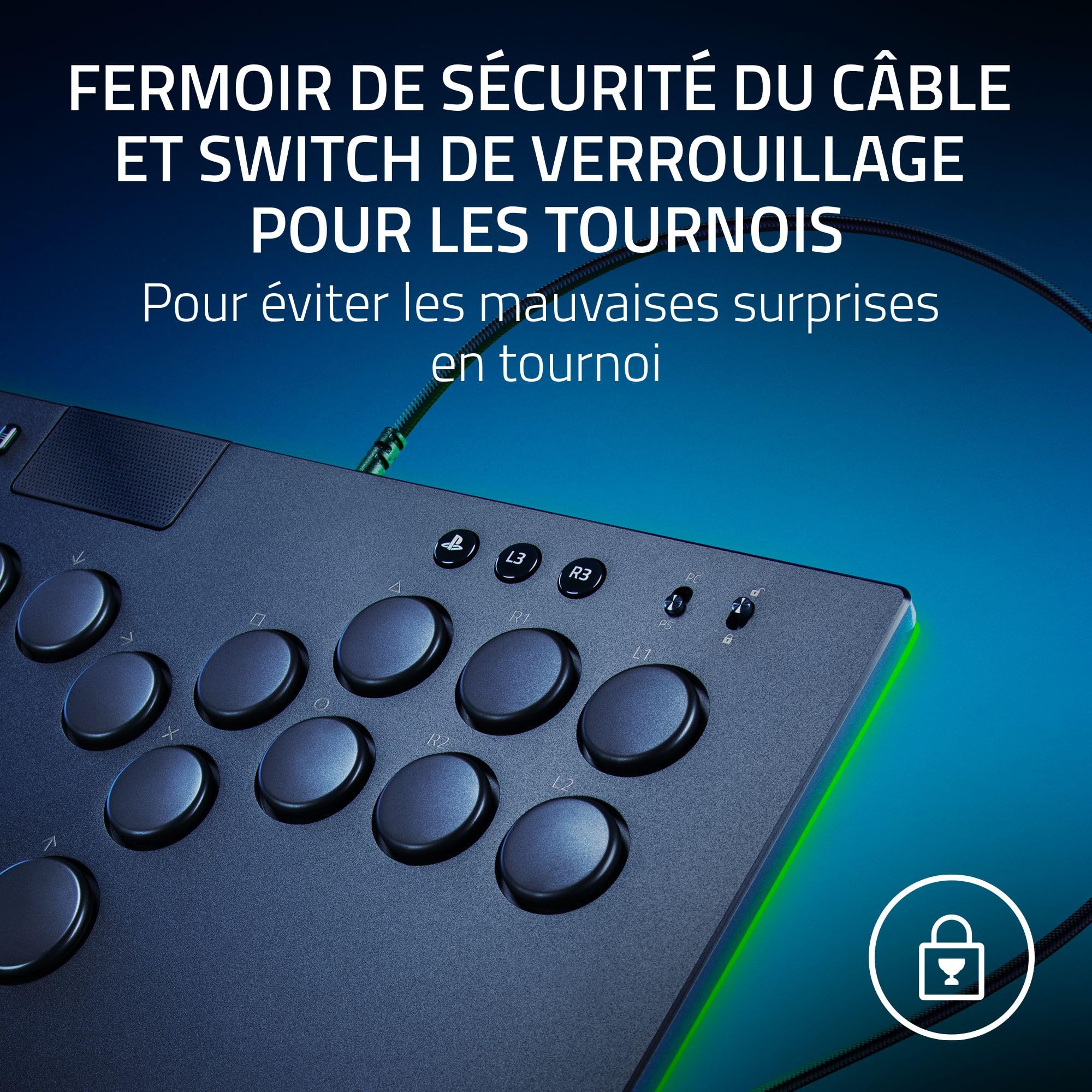 razer-kitsune-contr-leur-arcade-optique-all-button-ps5-et-pc-4-boutons-de-mouvem image 7