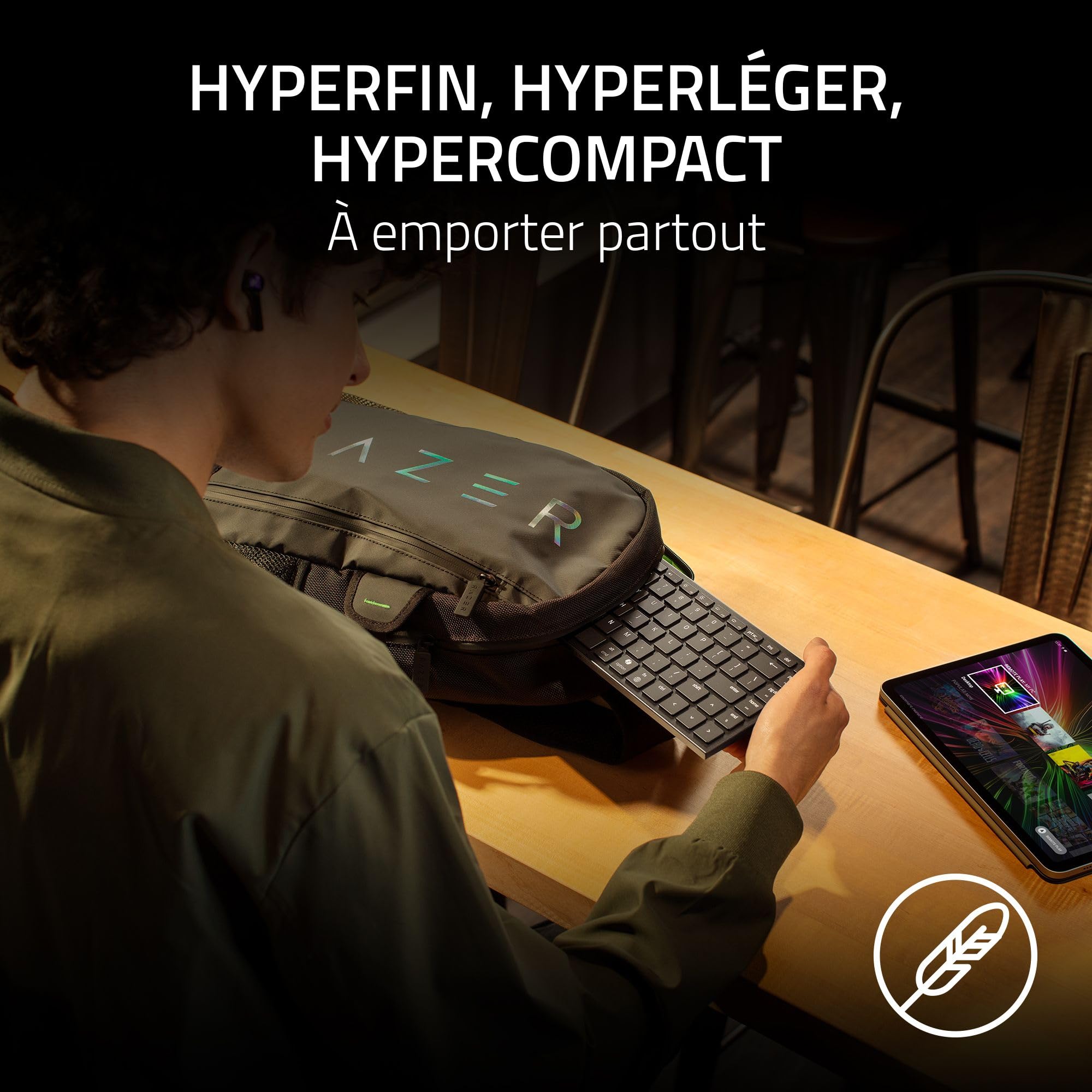 razer-joro-clavier-portable-sans-fil-r-tro-clair-bluetooth-5-0-jusqu-3-appareils image 5