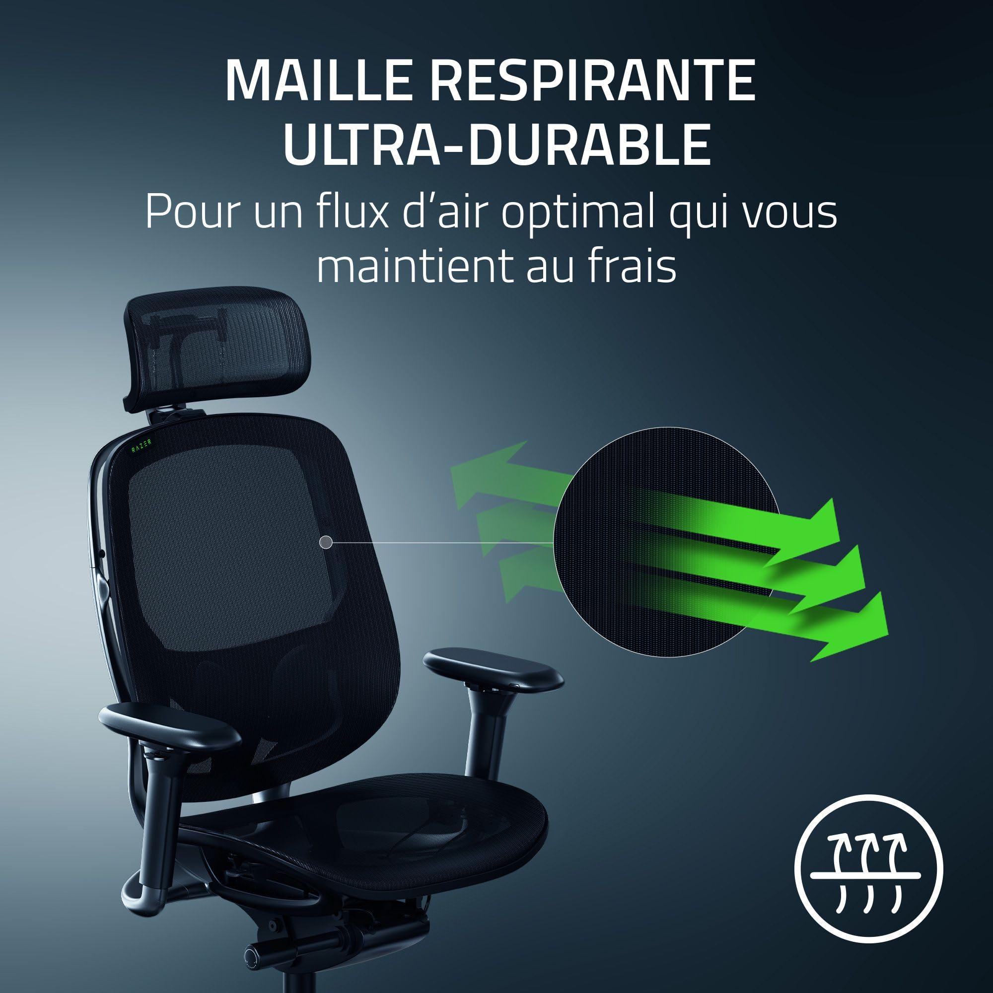 razer-fujin-pro-chaise-gaming-en-maille-respirante-avec-synchro-tilt-support-lom image 4