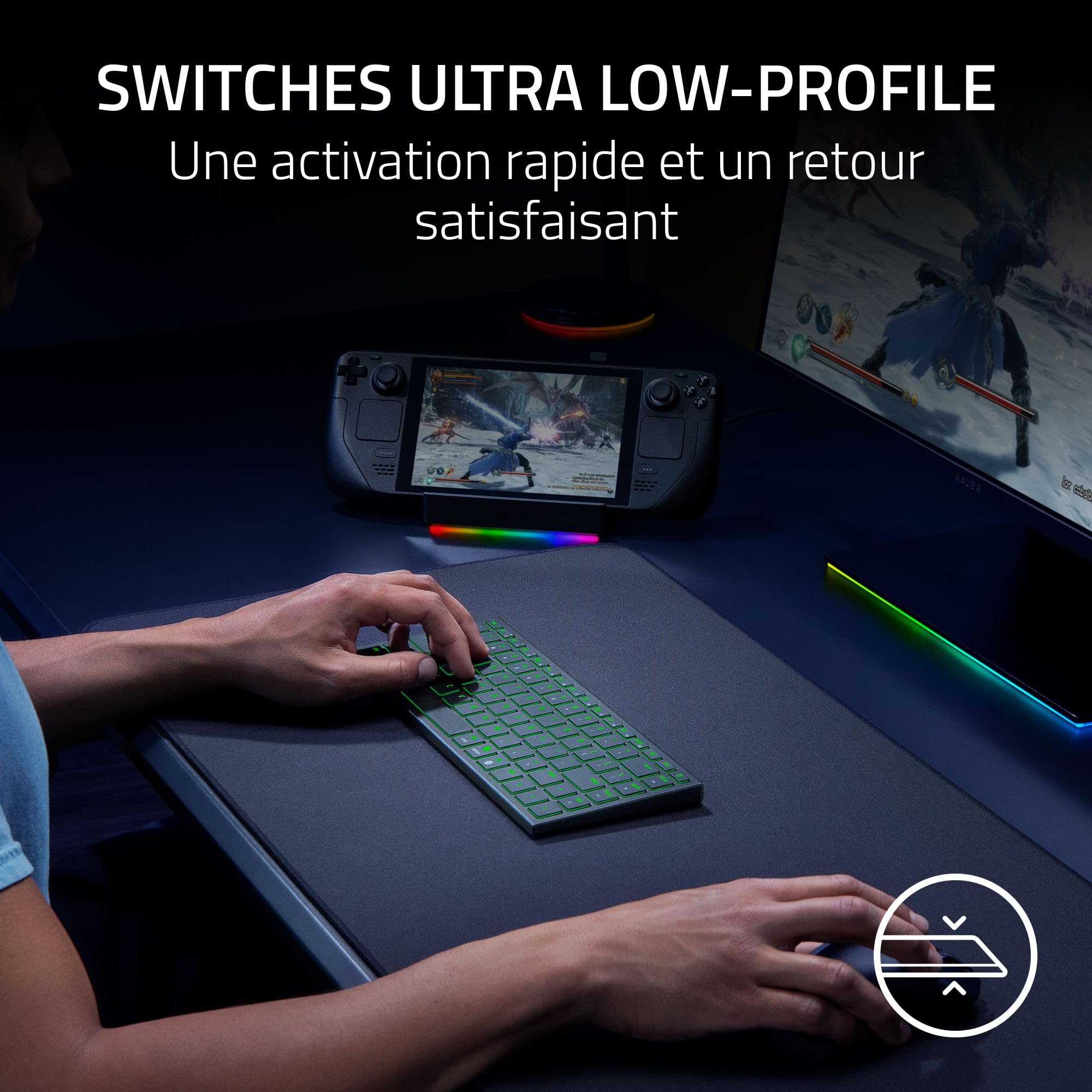 razer-joro-clavier-portable-sans-fil-r-tro-clair-bluetooth-5-0-jusqu-3-appareils image 7