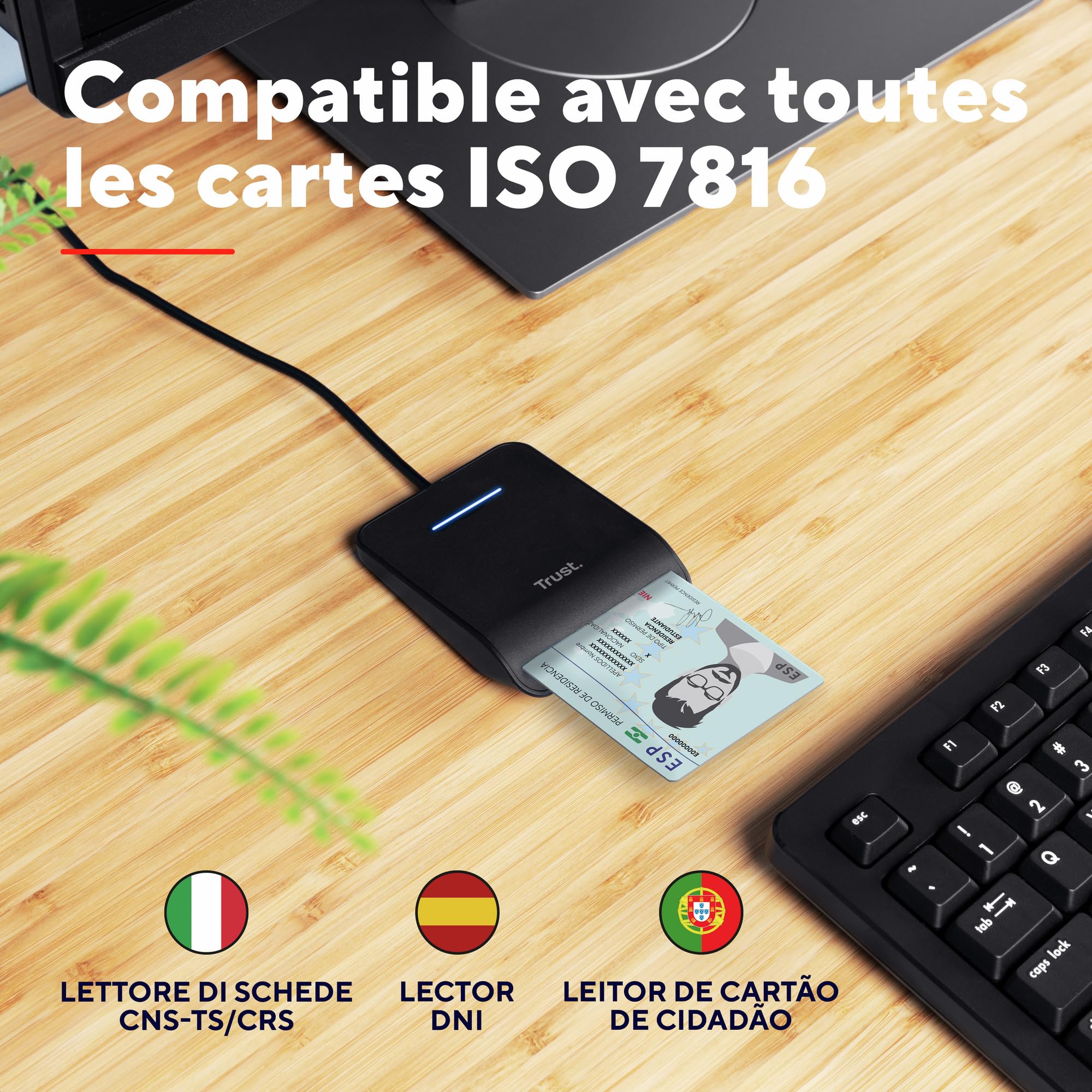 trust-lecteur-de-carte-dni-usb-lecteur-de-carte-d-identit-puce-fips-201-iso-7816 image 3