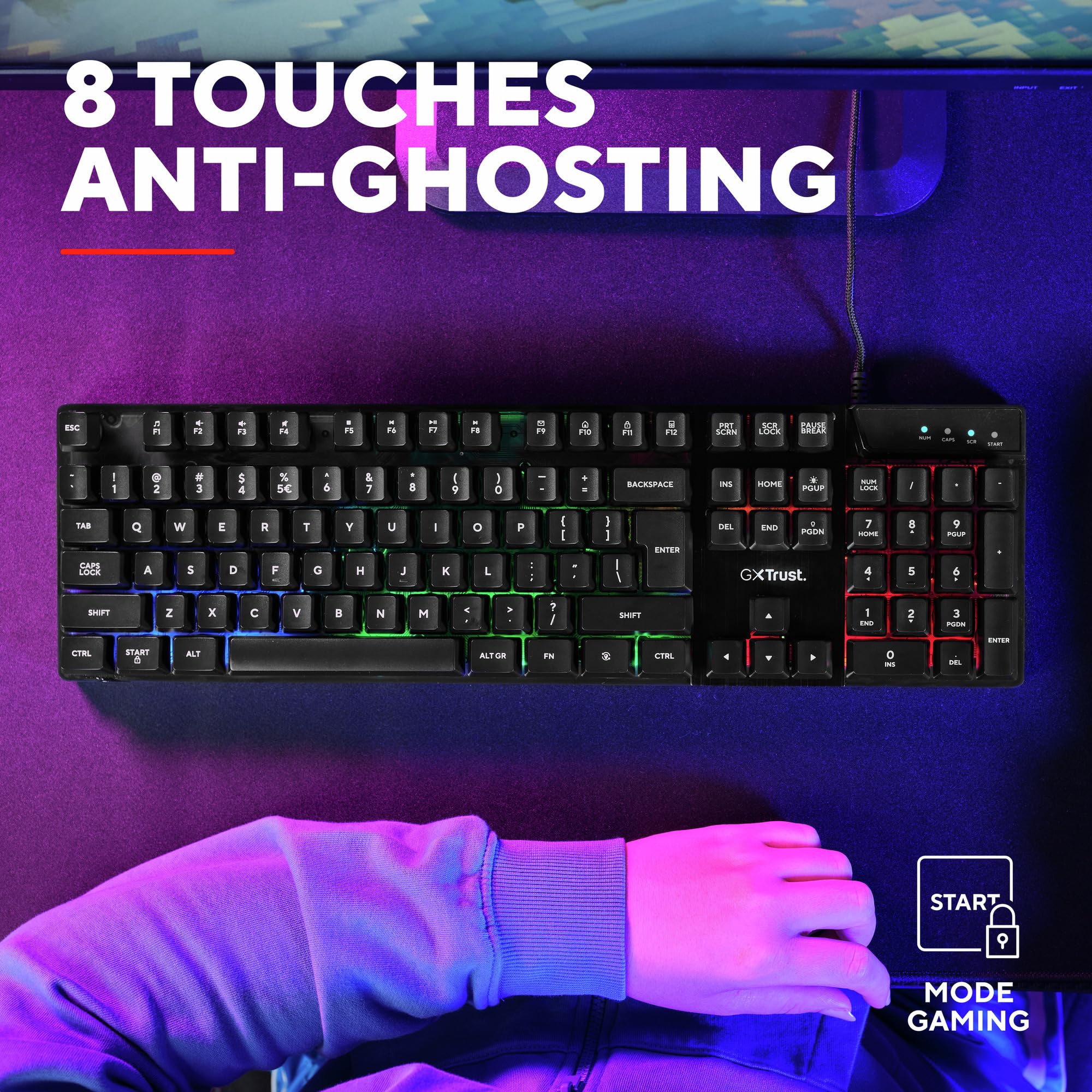 trust-gxt-835-azor-clavier-gaming-filaire-azerty-fran-ais-avec-clairage-led-arc- image 5
